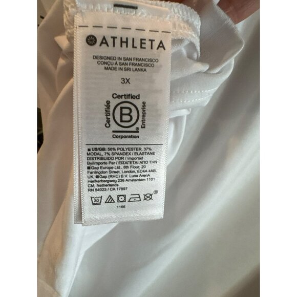 Athleta Womens With Ease Muscle Tank 3X White Workout Activewear Fitness NWT - Picture 4 of 4